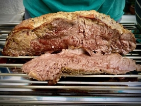 Roastbeef im Räucherofen 